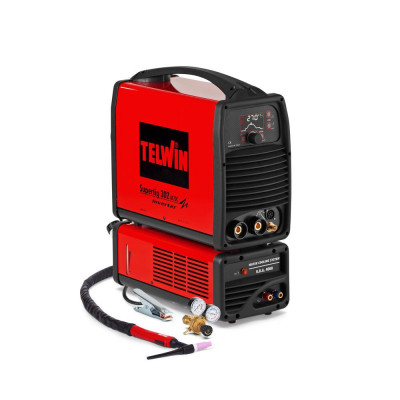 Сварочный инвертор Telwin SUPERTIG 302 AC/DC AQUA с набором аксессуаров