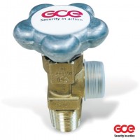 Вентиль газовый балонный GCE Кислород 25E (хромированный)