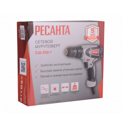 Сетевой шуруповерт Ресанта СШ-550-1