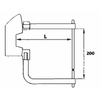 Комплект плеч TECNA 7511 125мм с электродами 10мм для клещей 7900, 7902 (с увеличенным раствором)