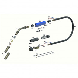 Горелка Autogen Ritter SB 410G 5 м, воздушное охлаждение, 360 А