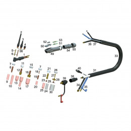 Горелка Autogen Ritter TL 18 Flex 8 м, жидкостное охлаждение, 350 А, гибкий гусак