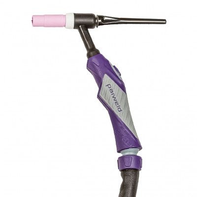 Горелка PARWELD TIG PRO-GRIP MAX 20 8м (250А, ПВ100%, 0.5-3.2мм, 1 кноп., байонет 35-50, ниппель на газ и воду, без р.упр.)