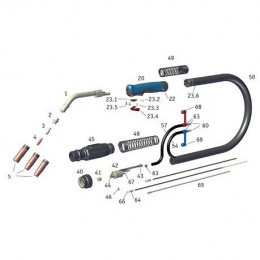 Горелка Autogen Ritter SB 240W 4 м, жидкостное охлаждение, 300 А