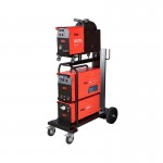 Сварочный полуавтомат Fubag INMIG 500T DW SYN PULSE с подающим механизмом DRIVE INMIG DW SYN PULSE, горелкой FB 550W 3m, блоком охлаждения, тележкой и шланг-пакетом 5м
