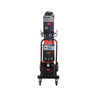 Сварочный полуавтомат Fubag INMIG 500T DW SYN PULSE с подающим механизмом DRIVE INMIG DW SYN PULSE, горелкой FB 550W 3m, блоком охлаждения, тележкой и шланг-пакетом 5м