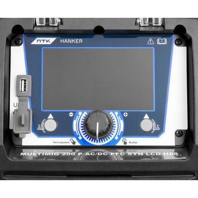 Сварочный полуавтомат ПТК HANKER MULTIMIG 200 P AC/DC PFC SYN LCD H88