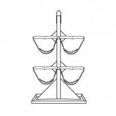 Стойка для газовых баллонов ПБП-06-307 (8 шт по 40л/50л выс.давления.)