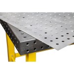 Перфорированный алюминиевый лист для стола Старк-Профи 1200х800х100